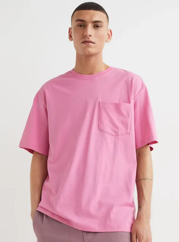 Soft Pink Oversized T-Shirt for Women